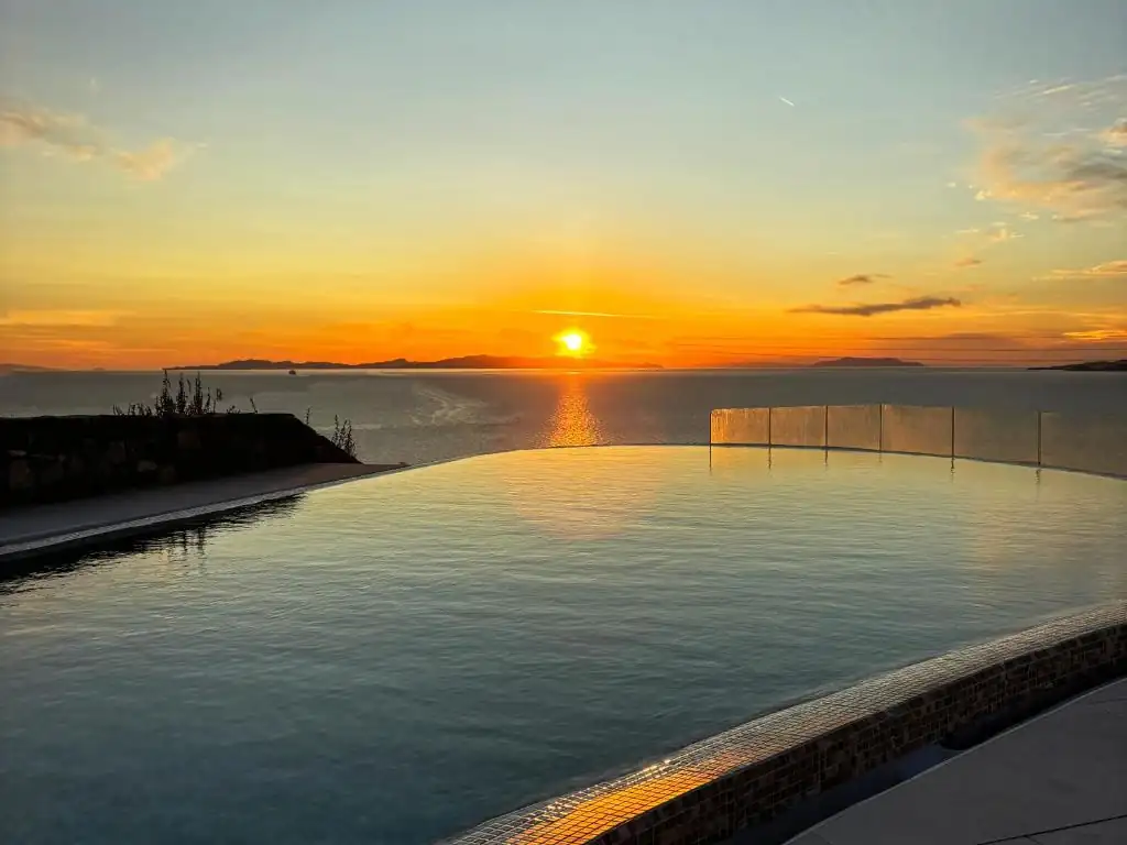 The Aegean from White Rock Mykonos